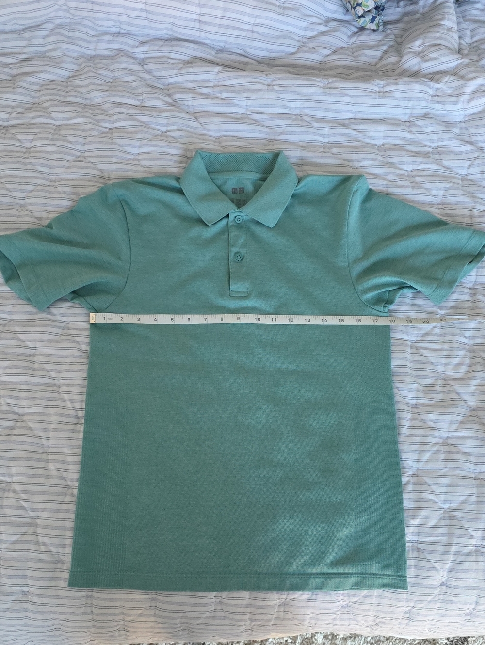 Uniqlo Mint Green Polo Shirt - Short Sleeve